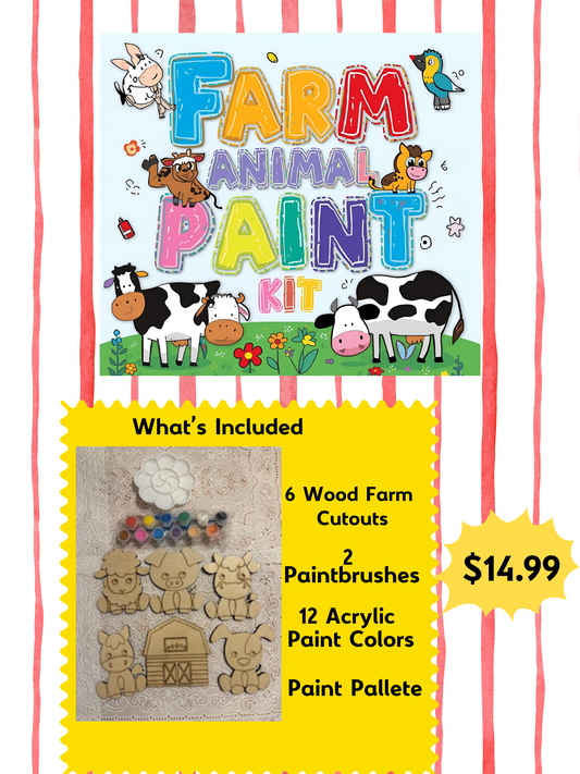 Farm Animal Paint Kit