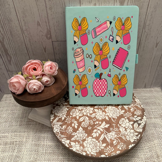 Teacher Bow Pencil Journal