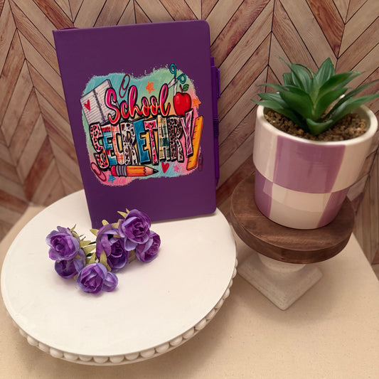 School Secretary Journal Purple
