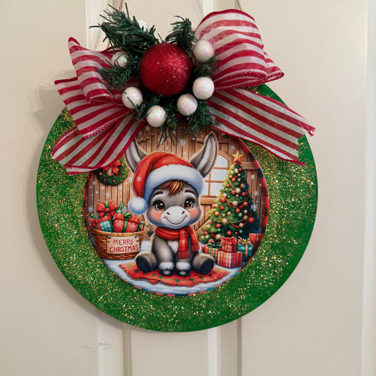 Christmas Donkey Sign