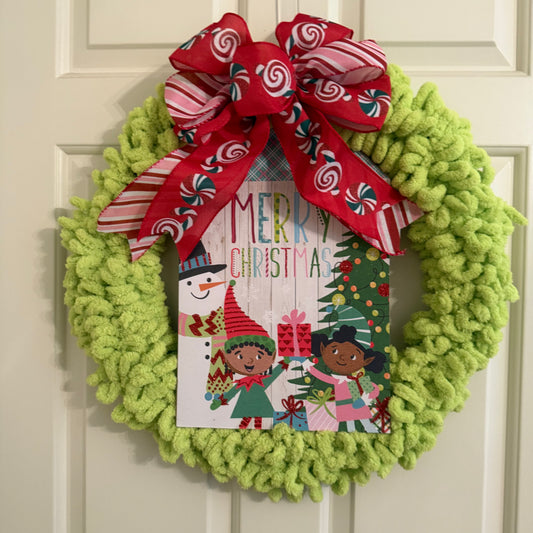 Elves Inspired Christmas Wreath