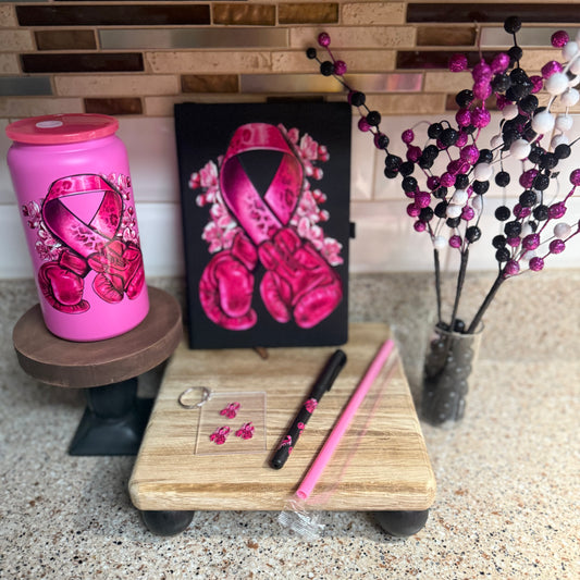 Pink Gloves Breast Cancer Journal Set